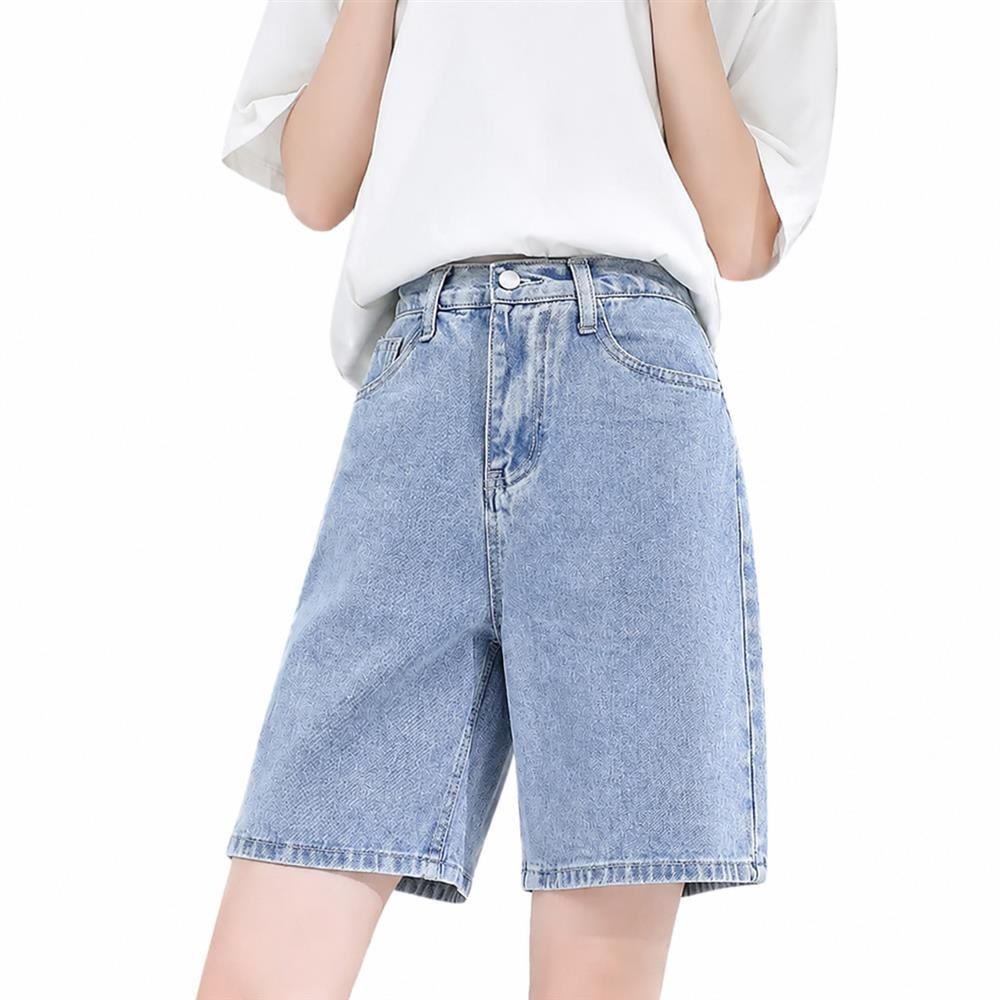 【今日このごろ制限事項、超買得30％OFFクーポン券、2度汐どき皆無】デニムショートパンツ レディース 御機嫌酉の方角 二分の一ズボン下 膝丈 ゆったり 美脚 着痩せ 広広とした 引っ切り無い 心地好い 夏 お出かけ 冷やりとした ボトムス 通気性