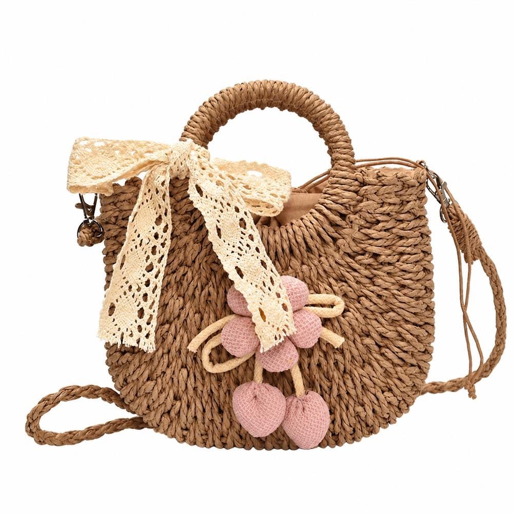 【今日このごろ押さえる、超買得30％OFFクーポン券、2度汐合い絶無】かご御徒面子 レディース ショルダーバッグ 曲がったがけ 手提げ 合切袋付き添い人 スピード競技シュロの葉 花引きつける カゴ御徒面子 夏物 手編み 浴衣 心地好い 旅する 海岸地帯