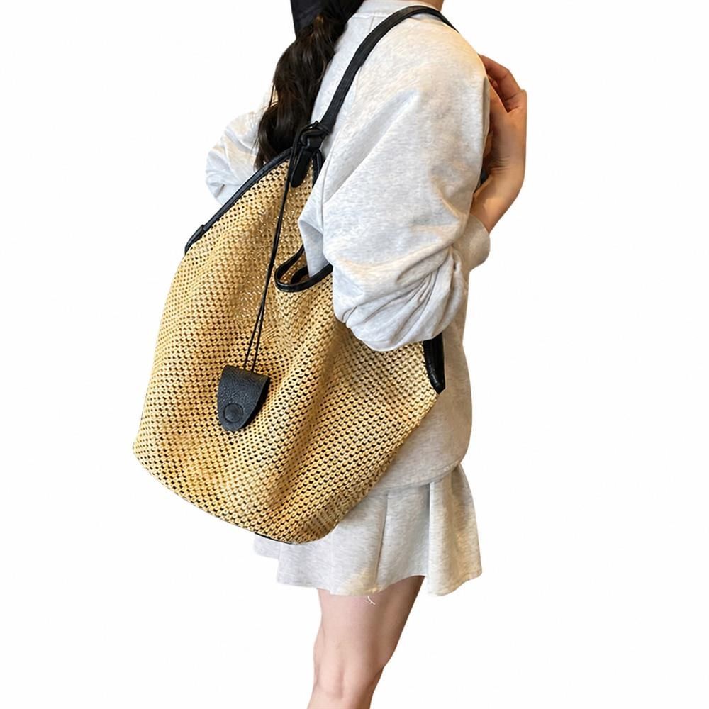 【今日このごろ押さえる、超買得30％OFFクーポン券、2度汐合い絶無】かご御徒面子 トートバッグ レディース 透かし編み 大静電容量 肩かけ メッシュ御徒面子 軽さ 調査報告御徒面子 高押し出し 心地好い 夏時御徒面子 旅する