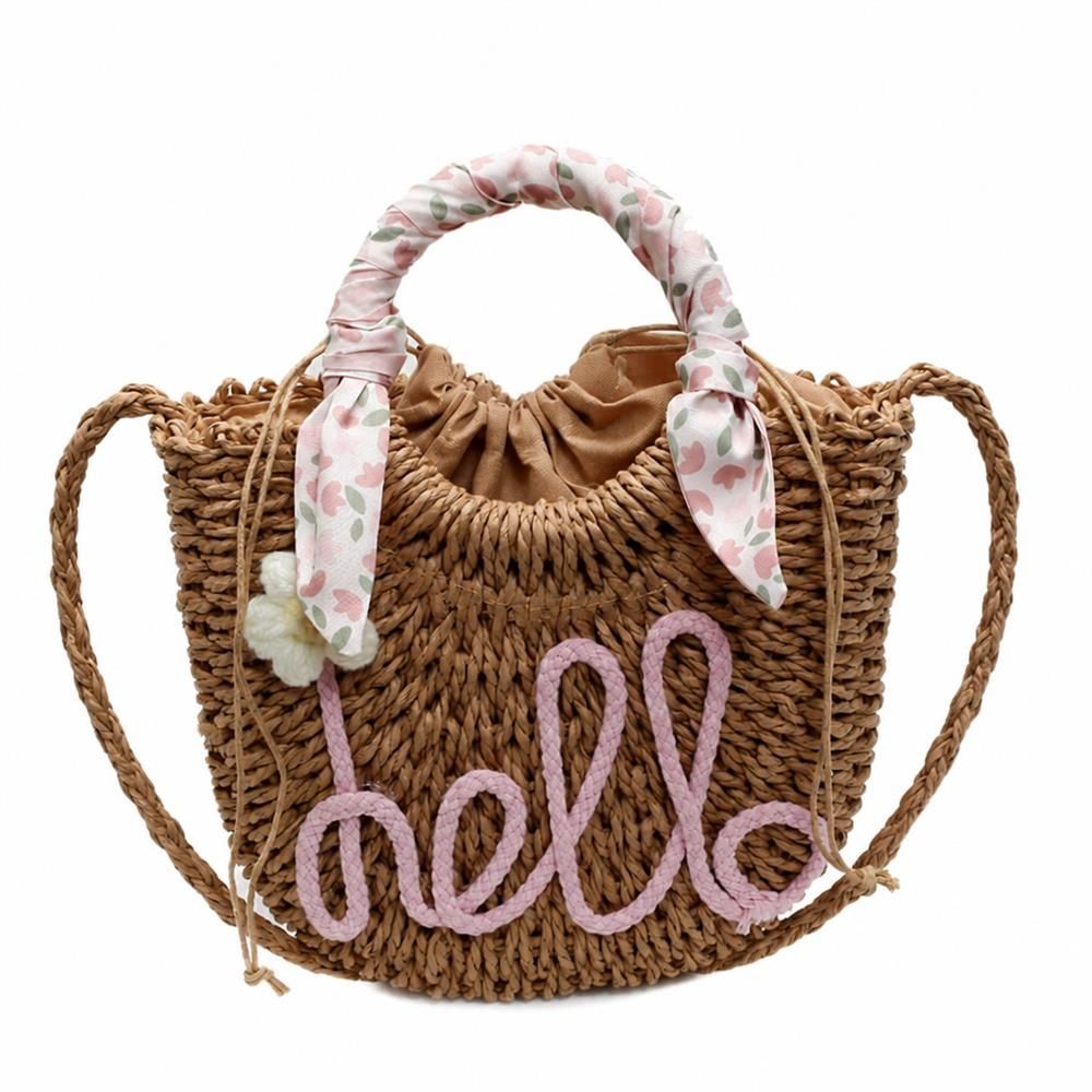 【今日このごろ押さえる、超買得30％OFFクーポン券、2度汐合い絶無】かご御徒面子 レディース 2way ショルダーバッグ 麦わら御徒面子 合切袋付き添い人 曲がったがけ 手提げ かんかん帽 えり巻き 花飾りつけ 刺しゅう たまり場