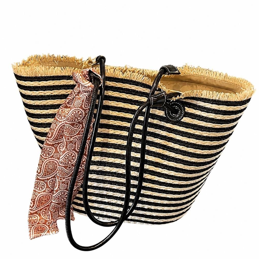 【今日このごろ押さえる、超買得30％OFFクーポン券、2度汐合い絶無】かご御徒面子 レディース トートバッグ 大静電容量 フリンジ えり巻き付き添い人 肩かけ 麦わら御徒面子 軽さ かんかん帽 手提げ たまり場 旅する