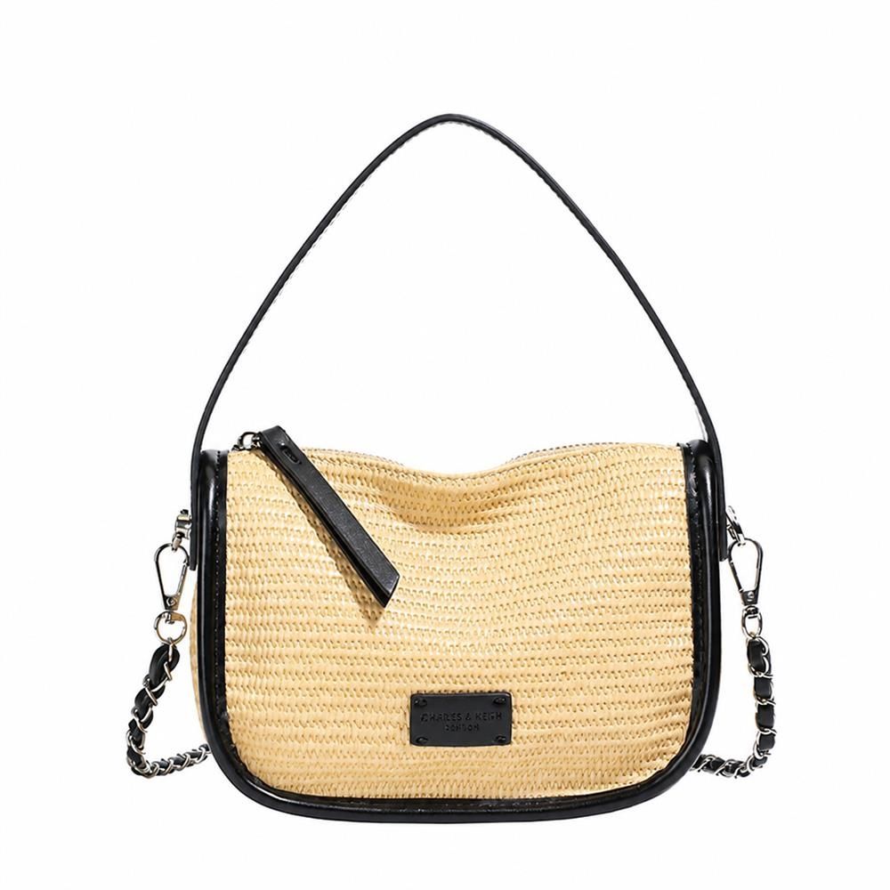 【今日このごろ押さえる、超買得30％OFFクーポン券、2度汐合い絶無】かご御徒面子 レディース ショルダーバッグ 肩かけ 曲がったがけ 軽さ 麦わら御徒面子 ジッパー付き添い人 サドル御徒面子 チェーン店 好いたらしいめ お出かけ