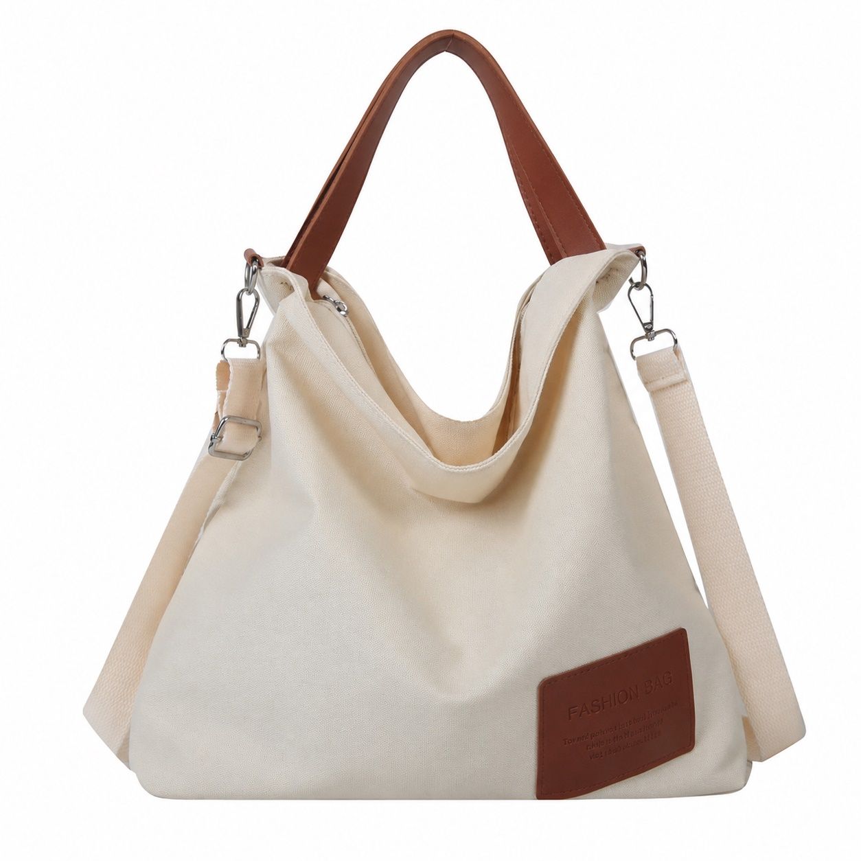 【全店通用25％OFFクーポン】キャンバス トートバッグ 大容量 レディース 斜め掛け ショルダー 軽量 シンプル 通勤 通学 カジュアル 丈夫 おしゃれ 帆布 ファスナー付き 鞄｜大森麗萱