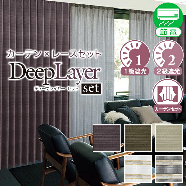 光輝のある層をなす遮光覆い布と今めかしいな青写真スピード競技「Deep Layer SET(ディープレイヤーセット)」大きさ：幅151糎～幅200cm×丈151糎～丈200糎 覆い布×1枚 スピード競技×1枚