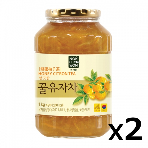 楽天市場 送料無料 緑茶園 ゆず茶 1kgx2 韓国食品 韓国食材 韓国食品 蜂蜜入お茶 柚子茶 お土産 お中元 果実入お茶 飲物 大きいサイズのlylon Japan