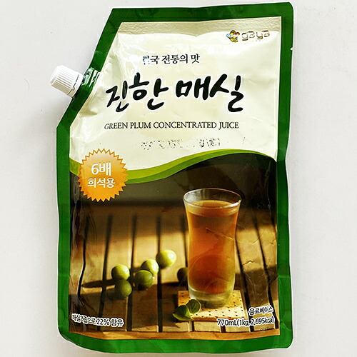 gaya 濃い梅エキス 770ml × 10個／6倍薄めて使う 韓国産梅リンゴ使用 濃縮液 うめ ジュース
