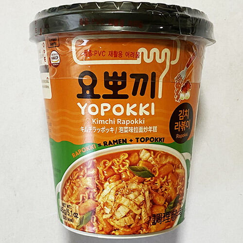 即席 ヨッポキ キムチ ラッポッキ 145g X 16個 マグカップ トッポキ トッポギ トッポッキ トッポキ インスタント お和郎 韓国 食料雑貨類 短簡 Bairien Yamagata Jp