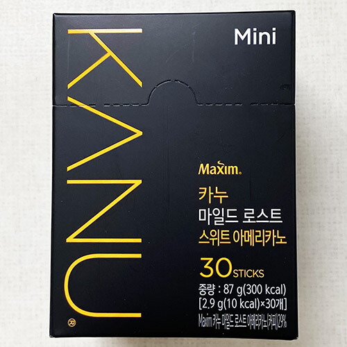 マキシム カヌ mini マイルドロースト スイートアメリカーノ 30包 × 6個／MAXIM 韓国 インスタント コーヒー