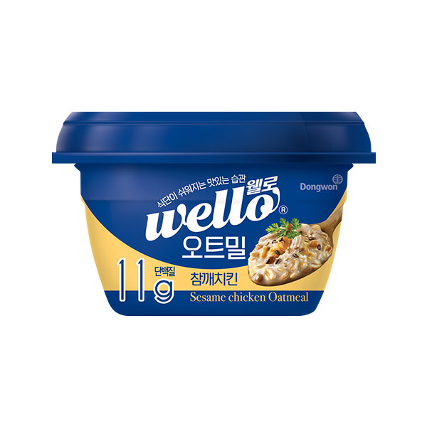 【送料無料】東遠 welloオートミール粥 (チキン) 286g×24個／お粥 韓国食品 もち米 ヤンバン オートミール かゆ