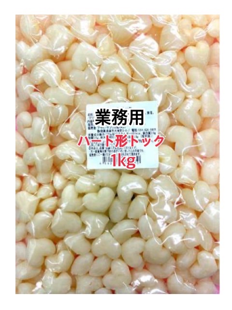 【送料無料】業務用 ハート形トック 1kg 12袋(1ケース) 日本産 国産餅 ハートのお餅 トッポギ トック 1口サイズ お餅 うるち米100% 子供のおやつ 保育園 幼稚園 介護施設 お得な業務用|大きいサイズのLYLON JAPAN