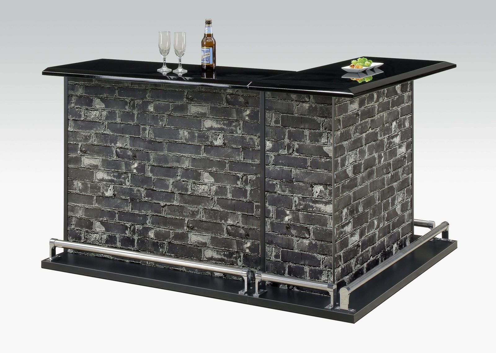 バーカウンター カウンターテーブル バーテーブル 完成品 自宅 ホームバー 収納 キッチン 100幅 高さ85cm エナメル レンガ調 仕切り 間仕切り 家飲み 宅飲み おしゃれ 棚 飲食 Kanal9tv Com