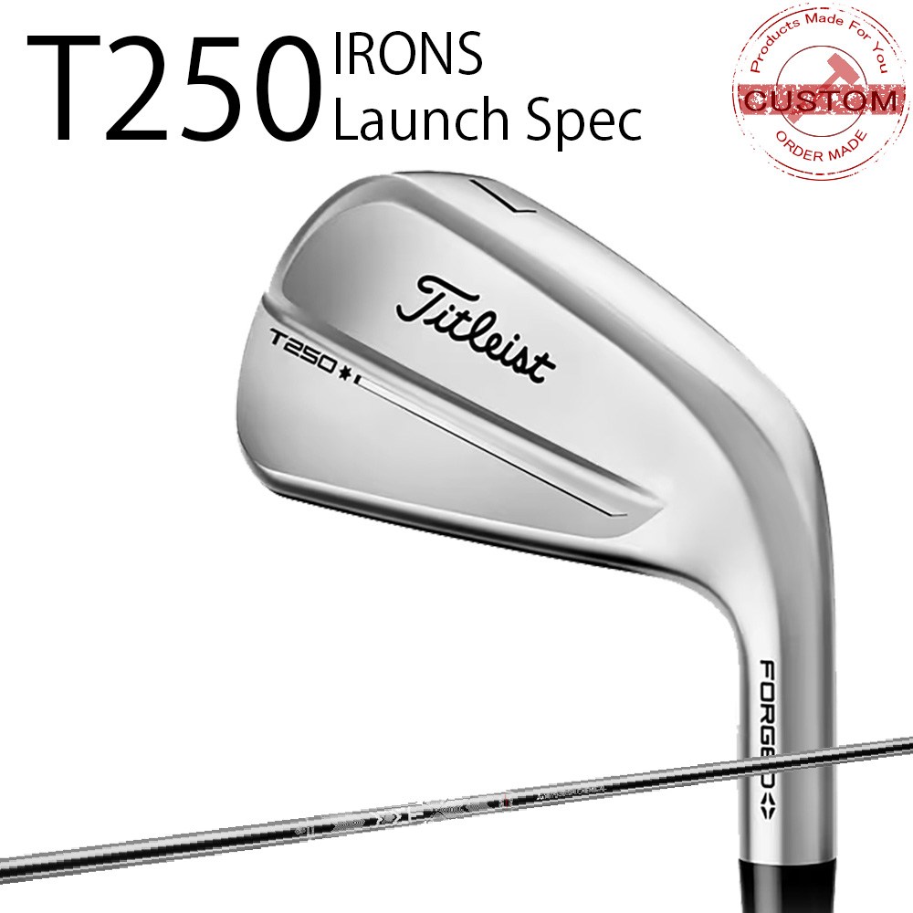 カスタム タイトリスト TITLEIST T250アイアンセット Launch Spec STDモデル TOUR-AD for アイアン 25年モデル 日本正規品 タイトリスト アイアン Tシリーズ|エムスタイル店