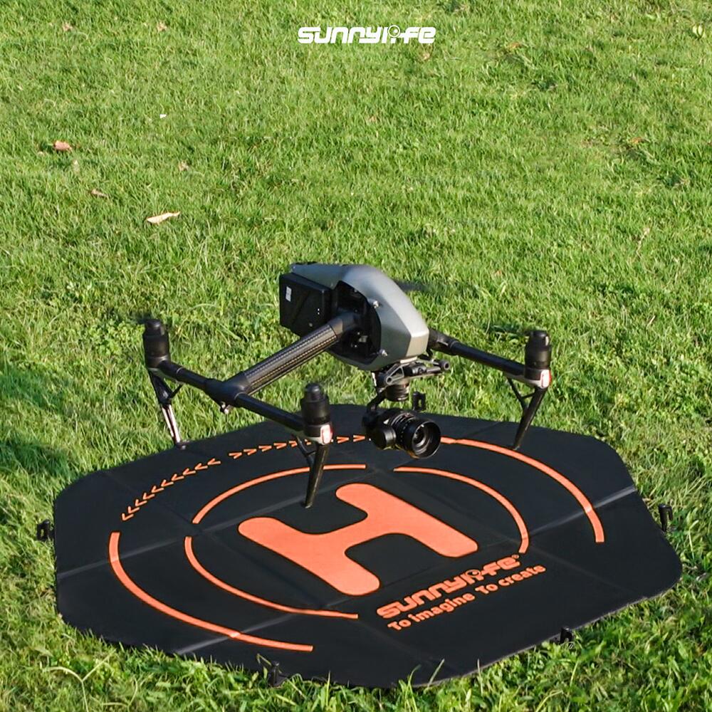 【楽天スーパーSALE】大型ドローン着陸パッド 高速折りたたみ 110cm (43インチ)  両面PUレザー 防水 Inspire 3/Mavic 3 Pro/Matrice 30用