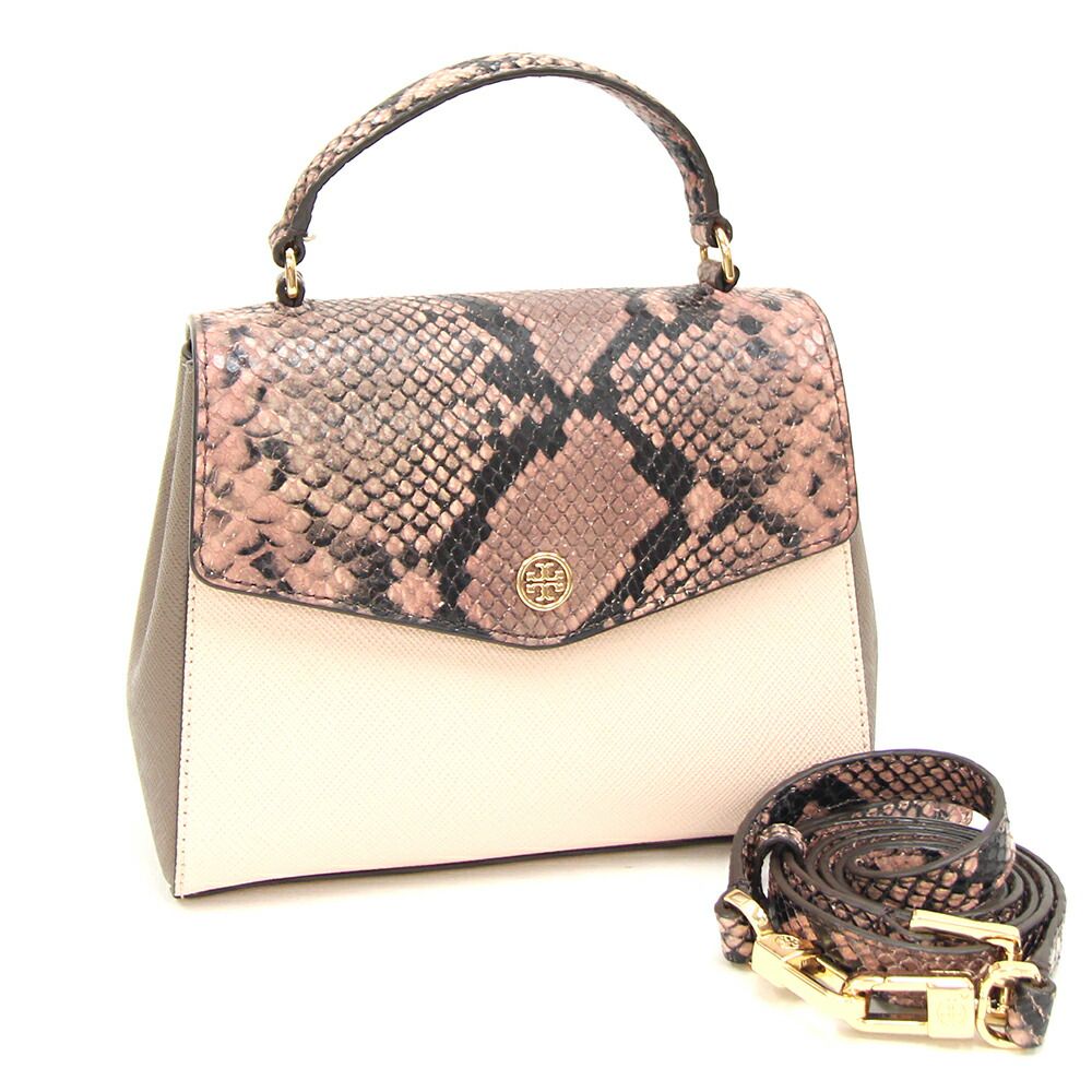 【美品】トリーバーチ ロビンソン 2way ハンドバッグ レザー 黒 A4可 Robinson トリーバーチ TORY BURCH バッグ ショルダーバッグ