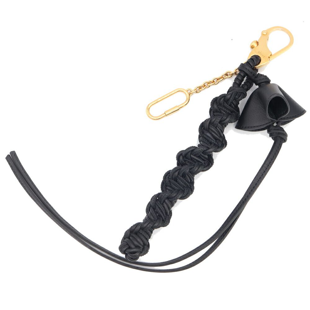 CELINE ブラウン アクリル キーホルダー org.jpg