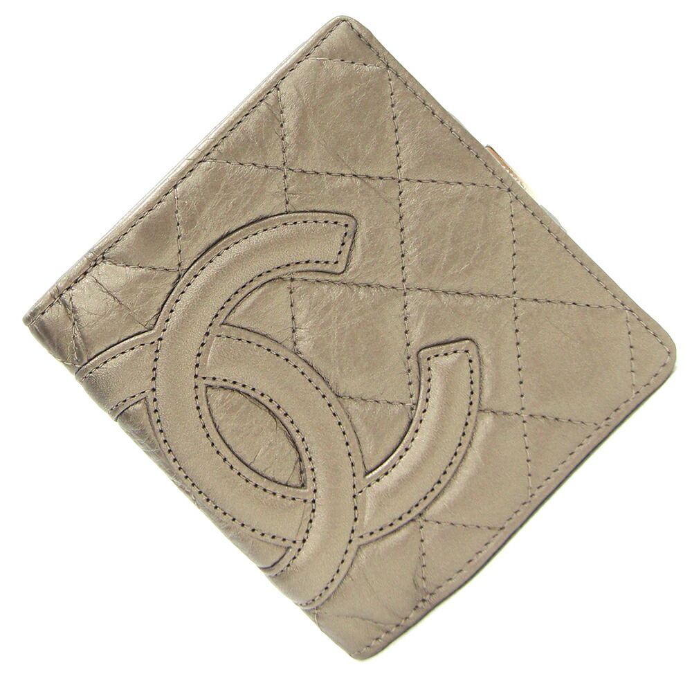 ✨極美品✨シャネル カンボンライン 二つ折財布 ガマ口 ココマーク ✨超美品✨シャネル カンボンライン 二つ折財布 ガマ口 ココマーク