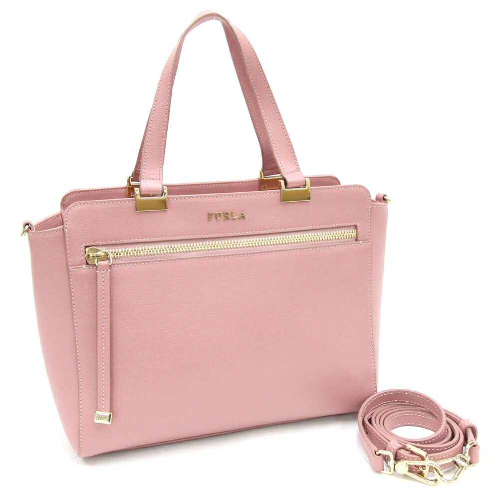 楽天市場】キャロライナヘレラ 2WAYハンドバッグ ピンク レザー 中古