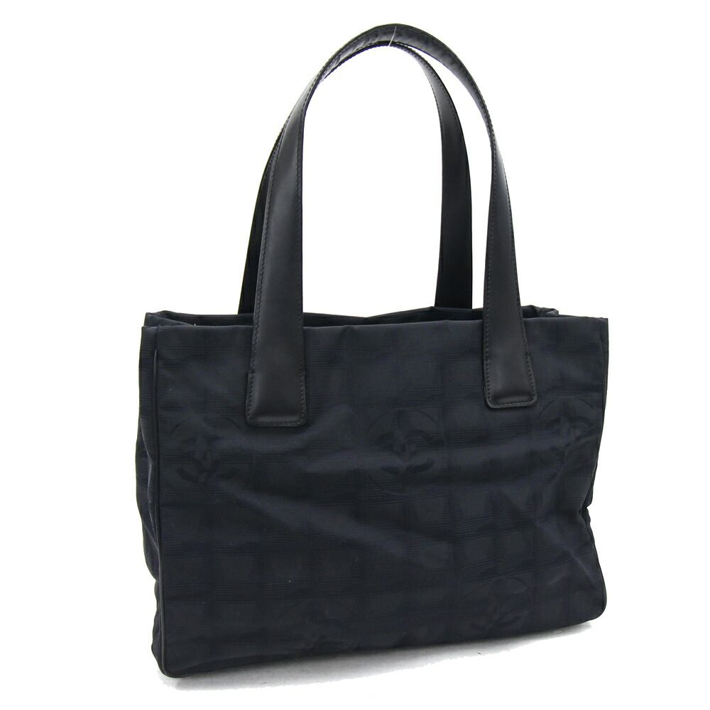 美品　シャネル　ニュートラベル　トート　ショルダーバッグ　黒　ナイロン　ココ 美品 シャネル ニュートラベル トート ショルダーバッグ 茶