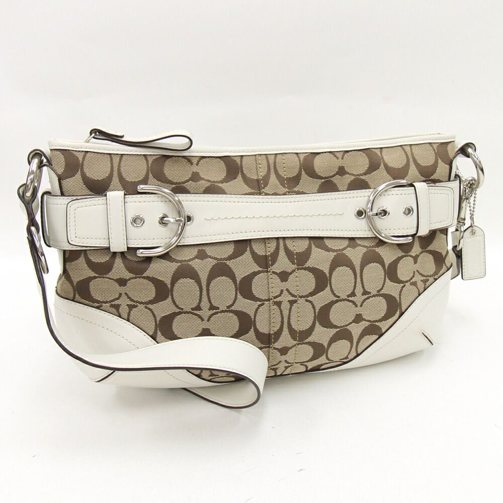 ✨極美品✨ COACH レザー ショルダーバッグ 7450 ホワイト ✨極美品