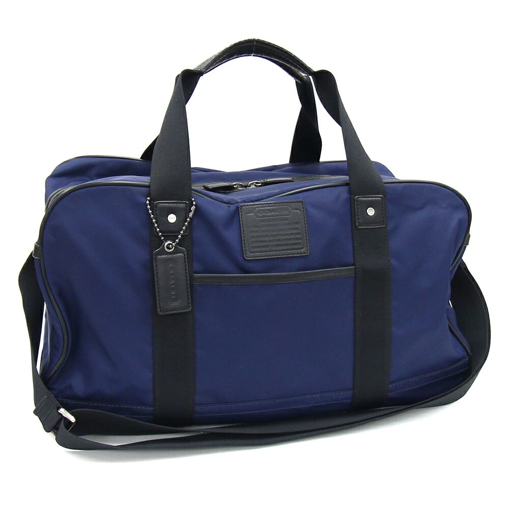 coach コーチ　ボストンバッグ　旅行かばん　ヘリテージ　レザー　ネイビー coach コーチ ボストンバッグ 旅行かばん ヘリテージ レザー
