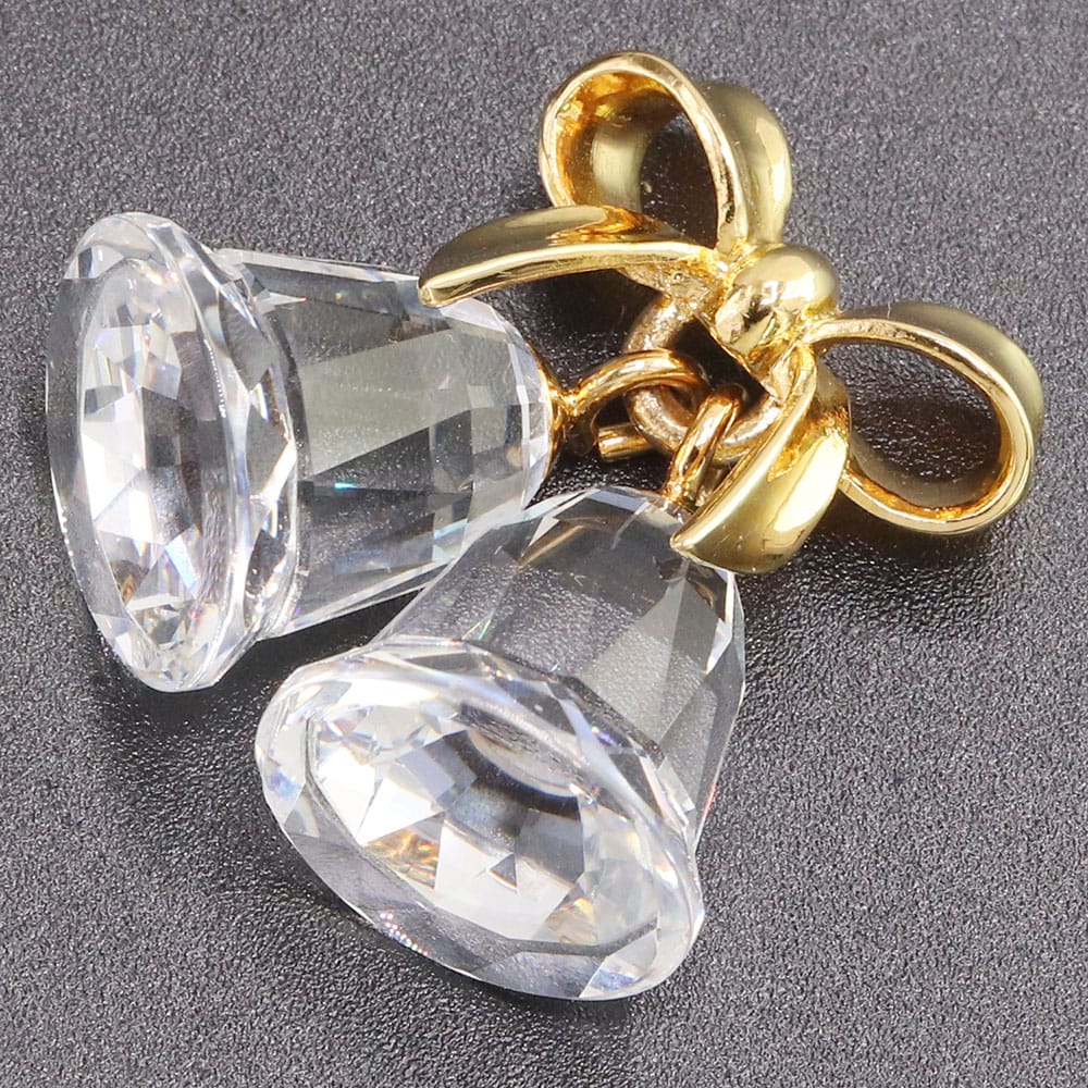 Swarovski リボン型ブローチ ゴールド SWAROVSKI - SWAROVSKI スワロフスキー ブローチ 苺 いちご