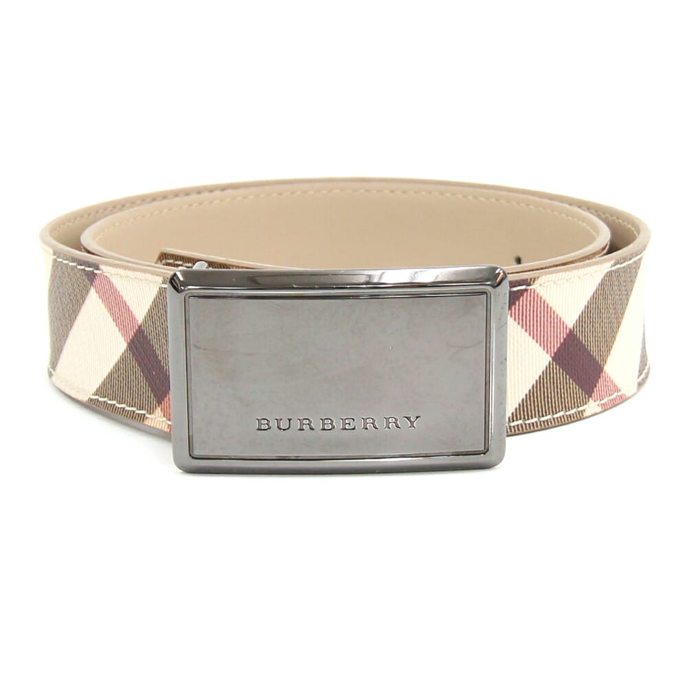 美品 BURBERRY バーバリー ベルト ノバチェック バックル シルバー 革 楽天市場】BURBERRY バーバリー ベルト ノバチェック チェック柄