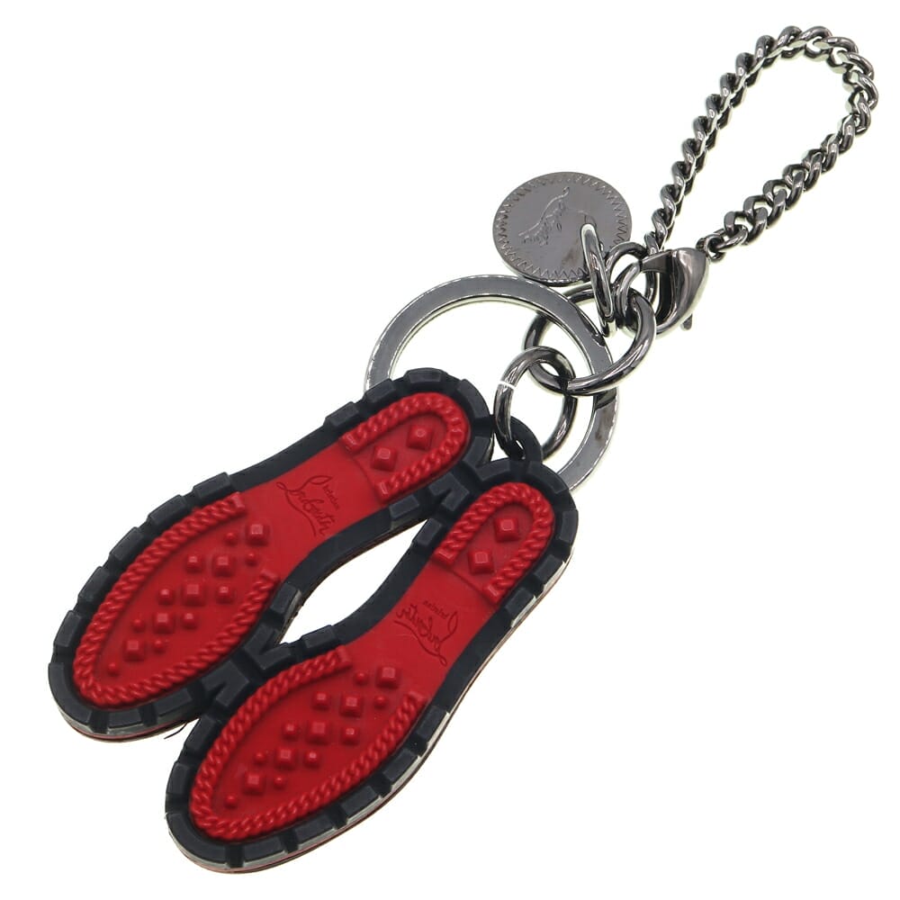 【希少】クリスチャンルブタン キーリング レッドソール ロゴ金具 赤 ゴールド 楽天市場】クリスチャンルブタン CHRISTIAN LOUBOUTIN レッド