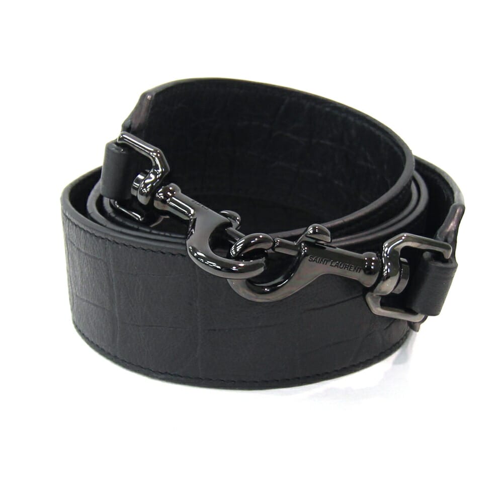 SAINT LAURENT - 美品 サンローラン ストラップ レザー レディース SAINT LAURENT 【1-0199644】 SAINT LAURENT - 美品 サンローラン ストラップ レザー