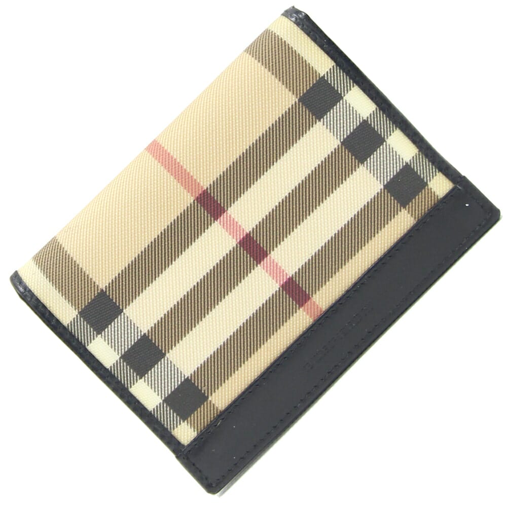 【新品未使用】BURBERRY  名刺 定期 カード パスケース  ノバチェック 美品☆バーバリー カードケース パスケース 名刺入れ ノバ