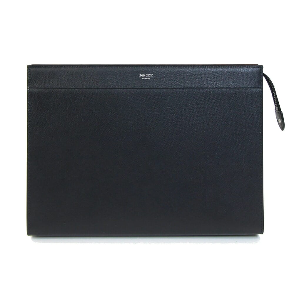 ジミーチュウ タッセル付き レザークラッチバッグ ブラック JIMMY CHOO ジミーチュウ バッグ Jimmy Choo DEREK EMG BLACK
