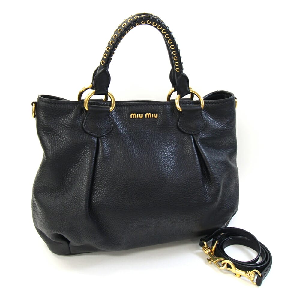 楽天市場】○【中古】ミュウミュウ MIU MIU 2WAYハンドバッグ
