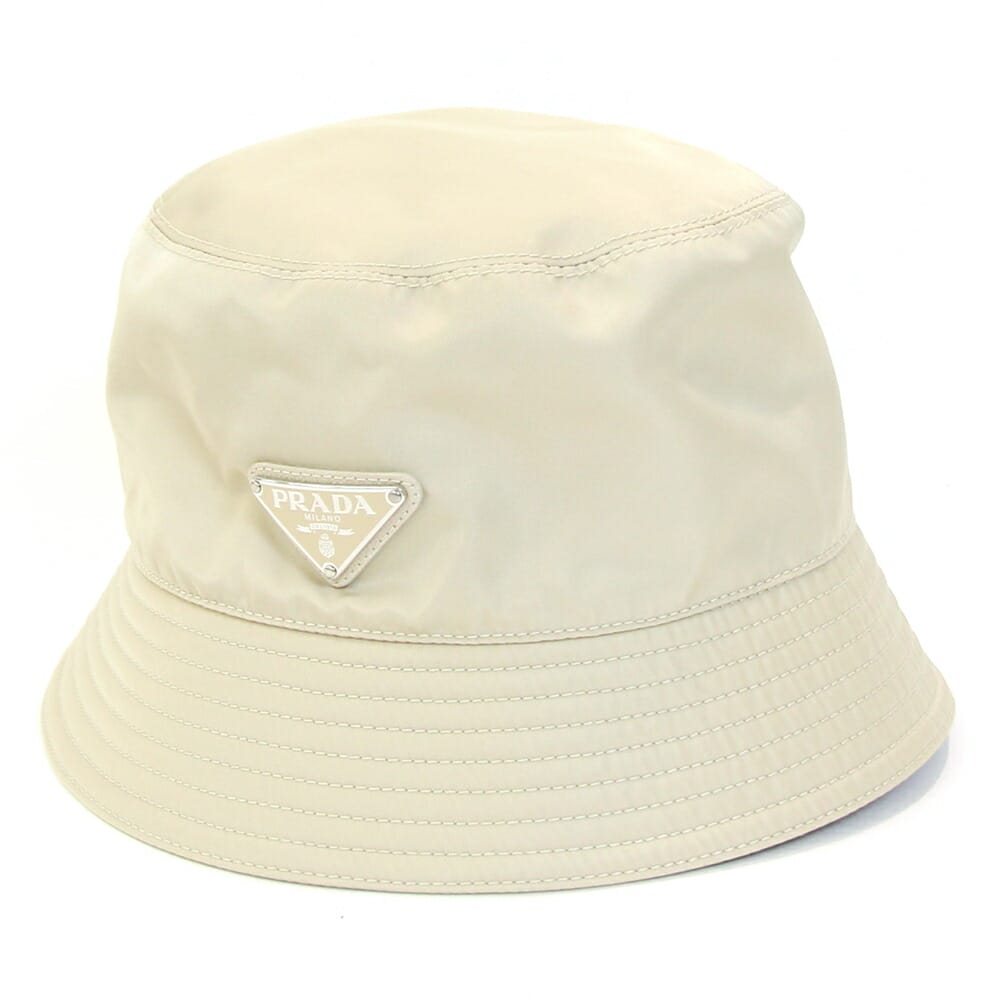 楽天市場】プラダ 帽子 バケットハット XL 綿100% 黒 2HC137 兼用
