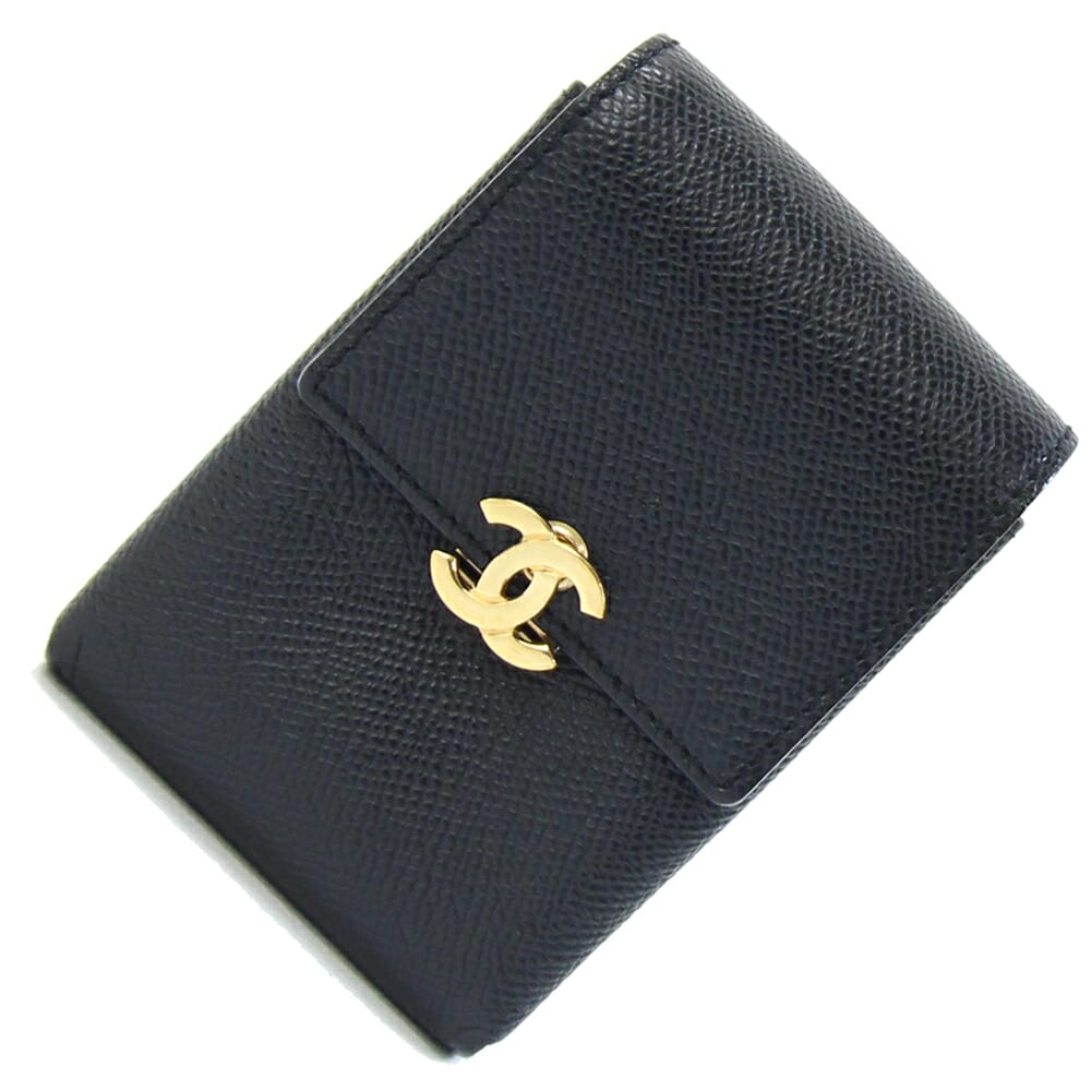 シャネル タバコケース ココマーク ブラック レザー 中古 シガレットケース ポーチ 小物入れ レディース CHANEL