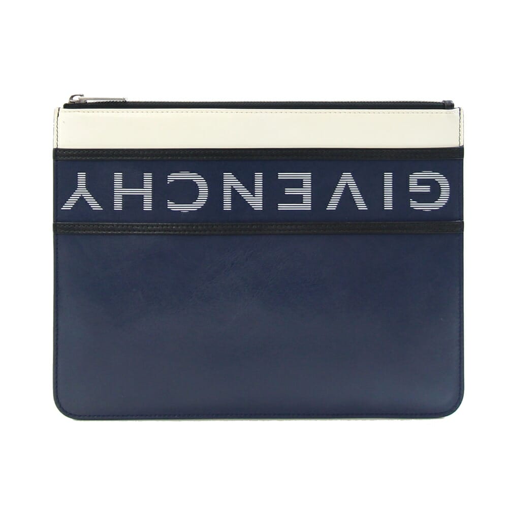 美品　ジバンシー　クラッチバッグ　セカンドバッグ　ロゴプリント　ブラック GIVENCHY ジバンシィ クラッチバッグ BK60EDK1JE メンズ ロゴ