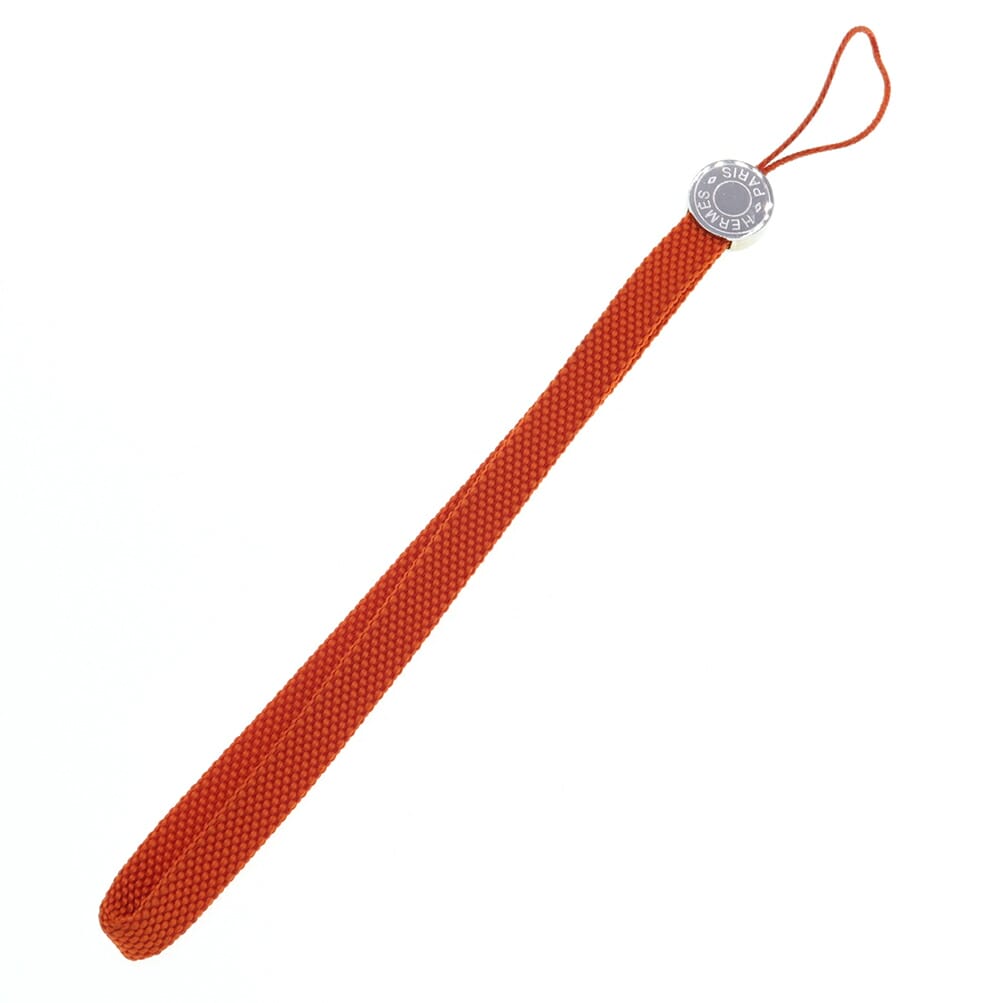 HERMES　エルメス　ストラップ　ブラウン　ロゴ　レディース　メンズ　茶色 t17111.jpg