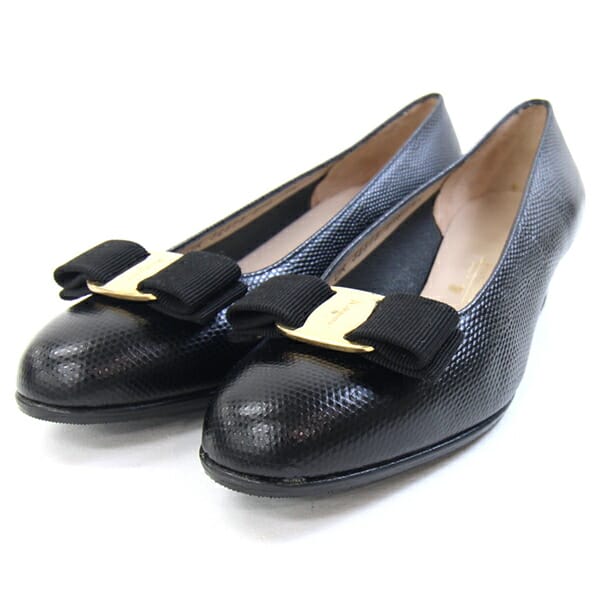 楽天市場】フェラガモ 靴 レディース リボンモチーフ ローヒール