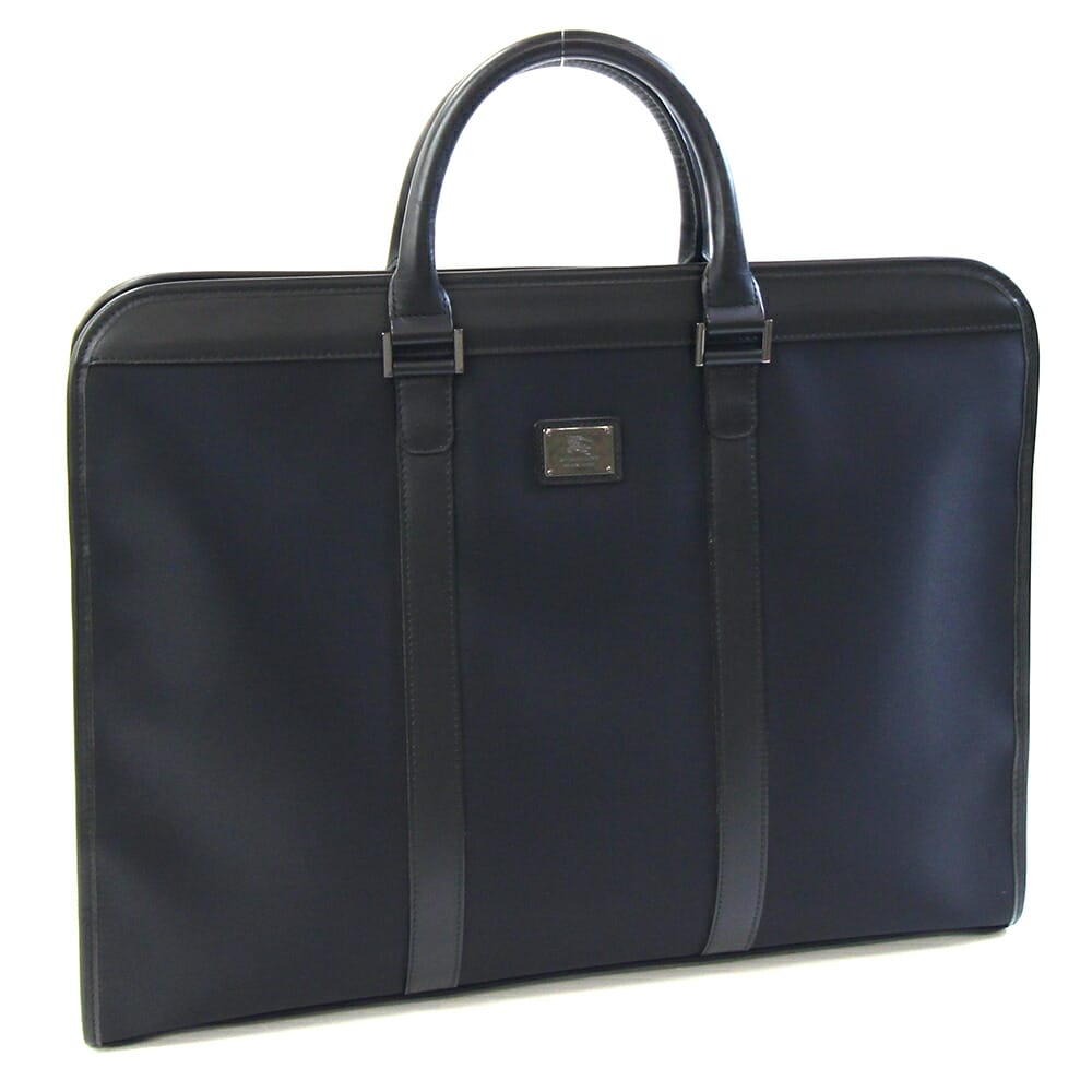 バーバリーブラックレーベル　ブリーフケース　ナイロン　ノバチェック　黒　内側緑 楽天市場】新品同様 バーバリー ブラックレーベル ビジネス