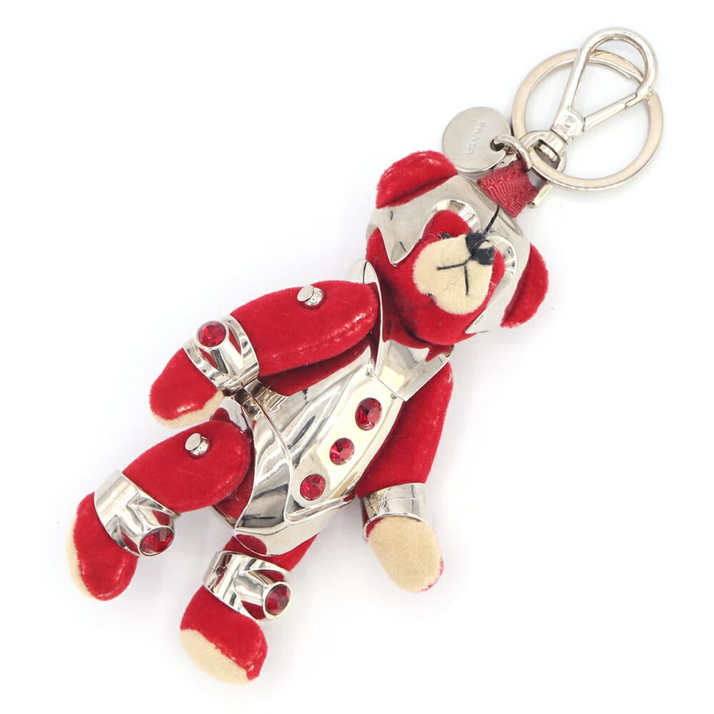 楽天市場】PRADA プラダ TEDDY ベアー クマ ロゴ キーホルダー
