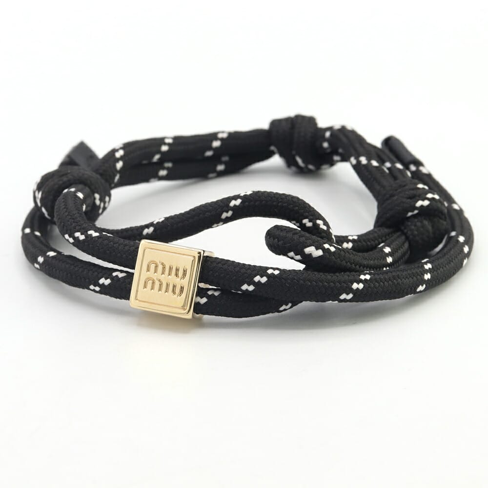 【MIUMIU】5JB413 エナメルメタル ロゴ ブレスレット miu MIUMIU ミュウミュウ バングル 5JB413 2F6T レディース