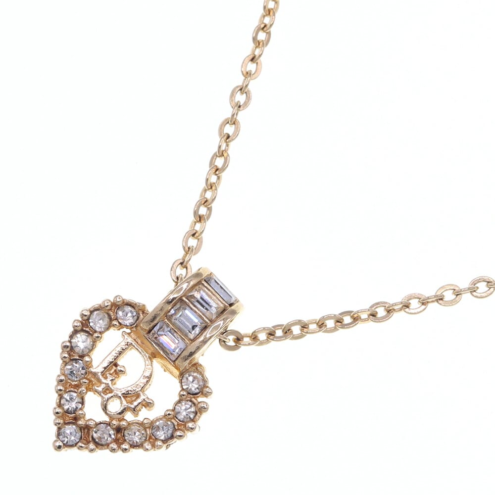 楽天市場】ディオール ネックレス ハート ロゴ D29343 シルバー メタル