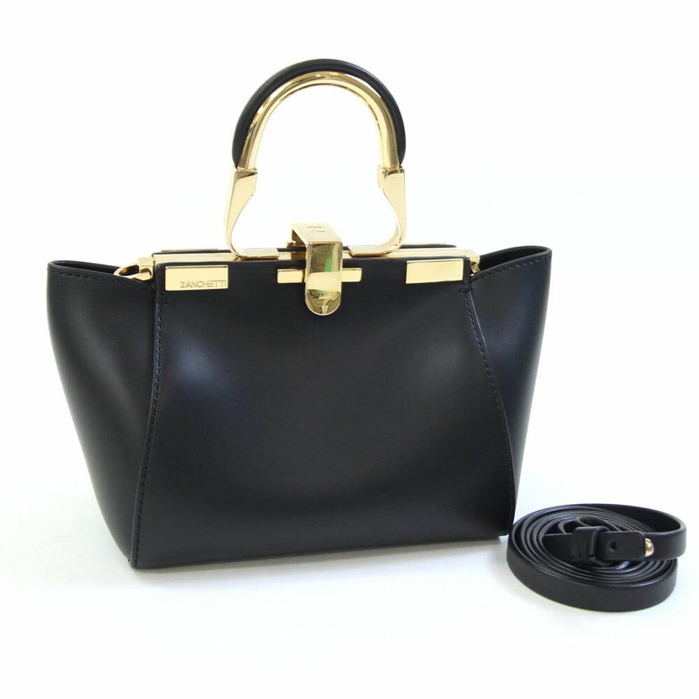 楽天市場】ザンケッティ ハンドバッグ 3WAY ブラック レディース