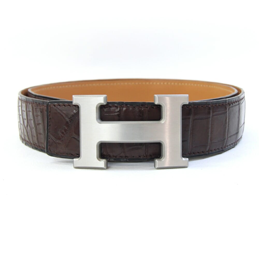 エルメス ベルト ケープコッド パラジウム製品 正規品 刻印あり エルメス ベルト ケープコッド パラジウム製品 正規品 刻印あり