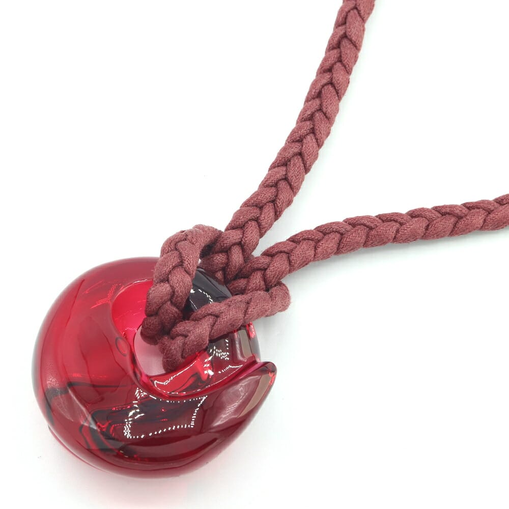 バカラネックレス　オルテンシア バカラ ネックレス ○ オルテンシア ピンク ペンダント チョーカー