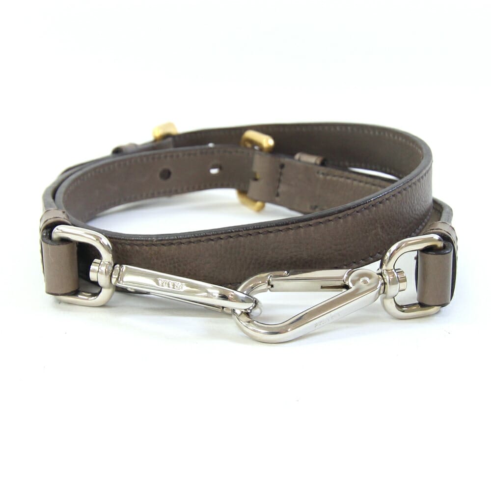プラダ ショルダーストラップ グレー ゴールド レザー レディース PRADA 【中古】 楽天市場】PRADA プラダ ショルダーストラップ ショルダーのみ レザー