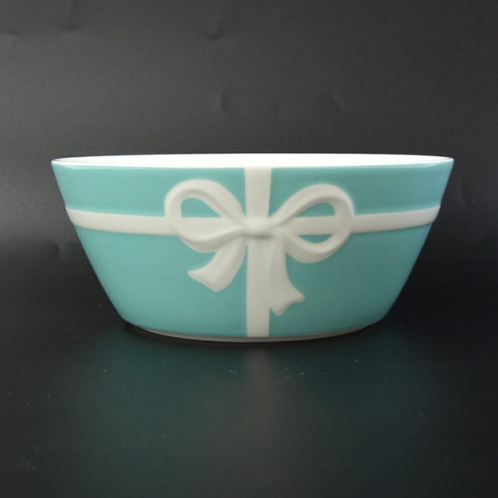 楽天市場】未使用 ティファニー ボウシリーズ リボン ブルー 食器