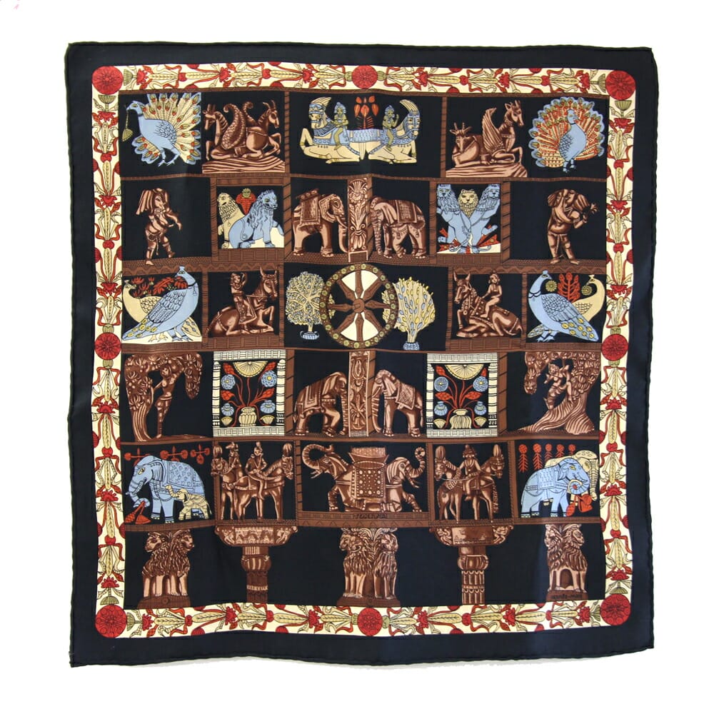 楽天市場】□新品□未使用□ HERMES エルメス TORANA【塔門】カレ45