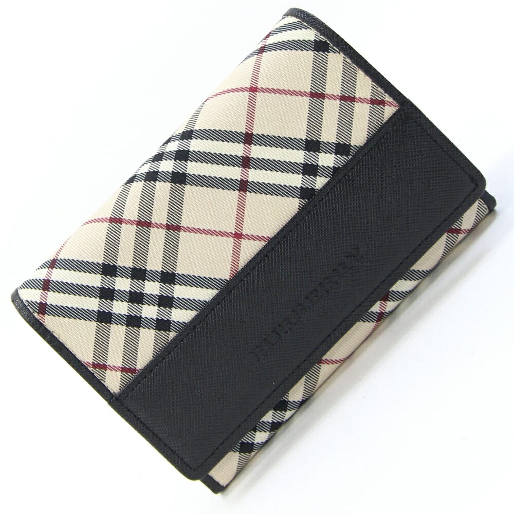 楽天市場】【財布】BURBERRY バーバリー ノバチェック Wホック 2つ折