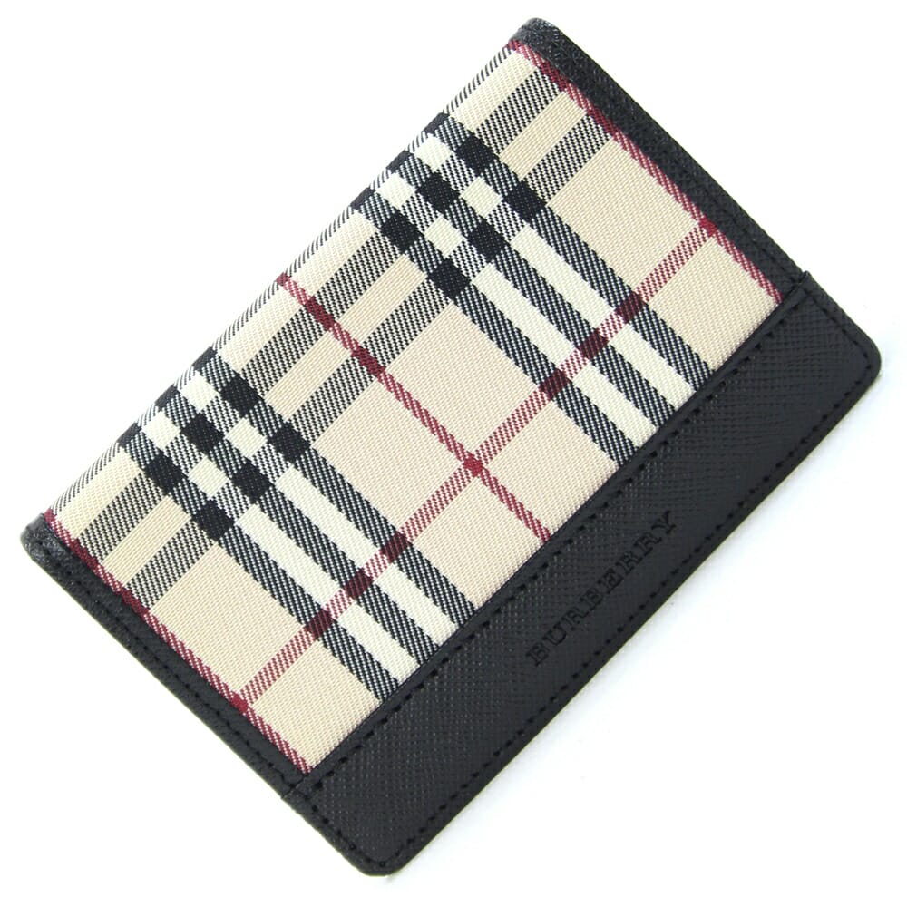 楽天市場】BURBERRY バーバリー レザー 本革 カードケース パスケース
