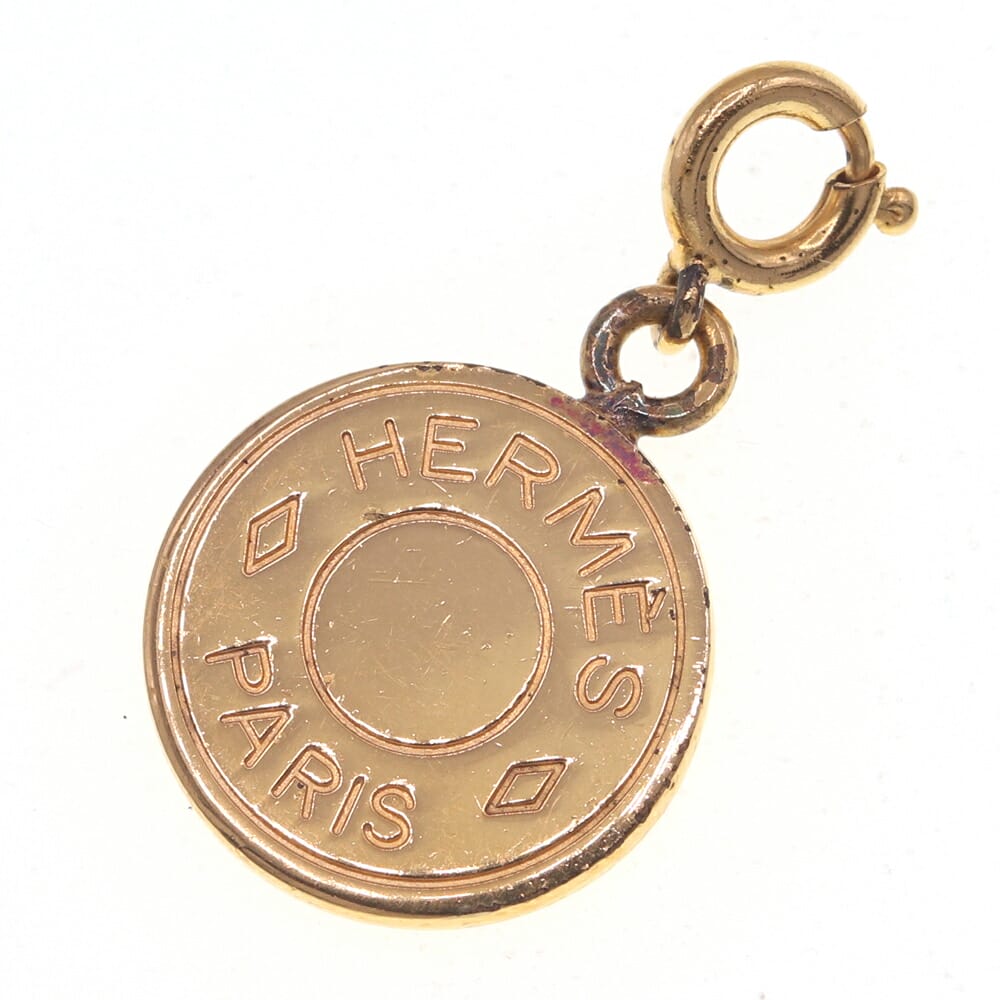 エルメス ペンダントトップ セリエ ゴールド チャーム 中古 ペンダントヘッド ネックレス アクセサリー レディース HERMES