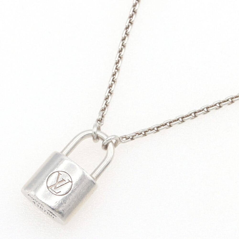 ルイヴィトン ネックレス ペンダント シルバー ロックイット Q93559 SV スターリングシルバー925 中古 アクセサリー チョーカー 南京錠 レディース メンズ LOUIS VUITTON｜マダムブランド 店